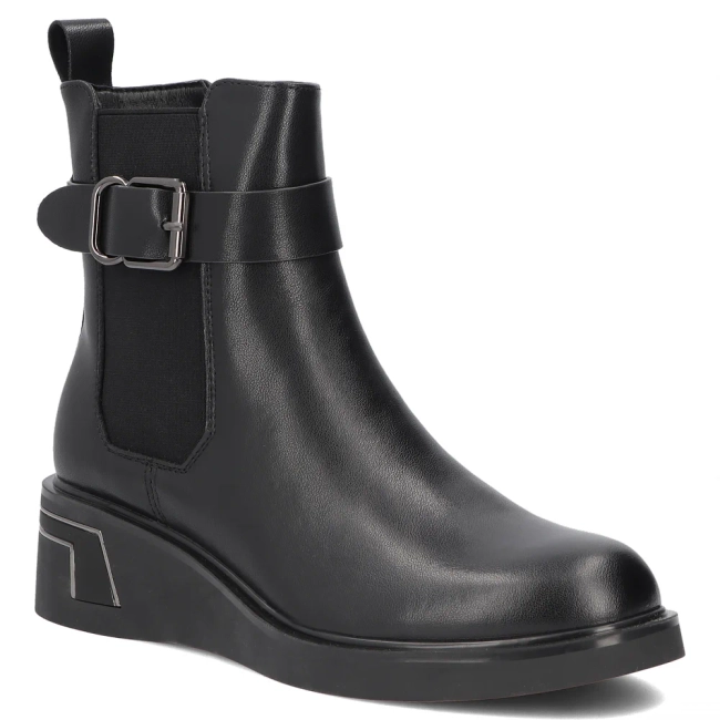 Leather ankle boots Filippo DBT8049/26 BK black