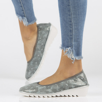 Leather shoes Filippo DP046/18 GR FL gray