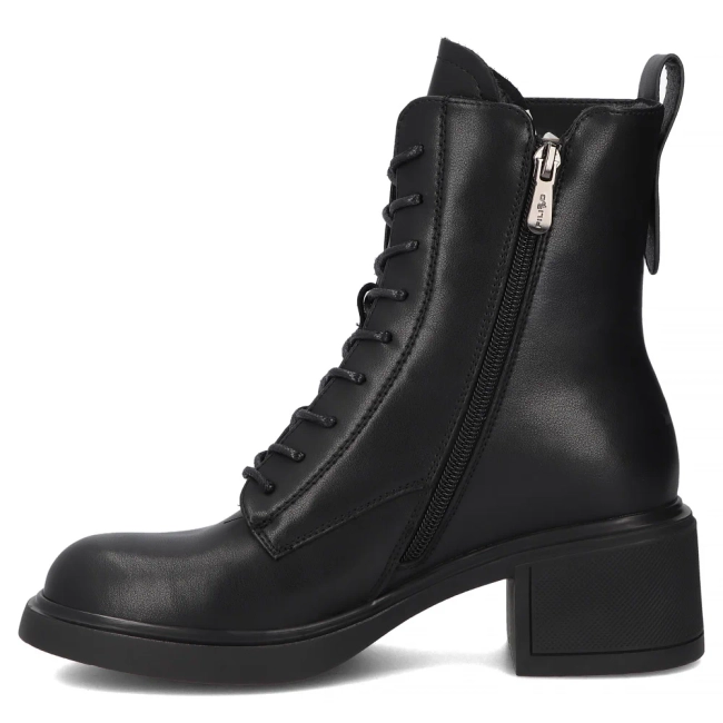 Leather ankle boots Filippo DBT7188/25 BK black