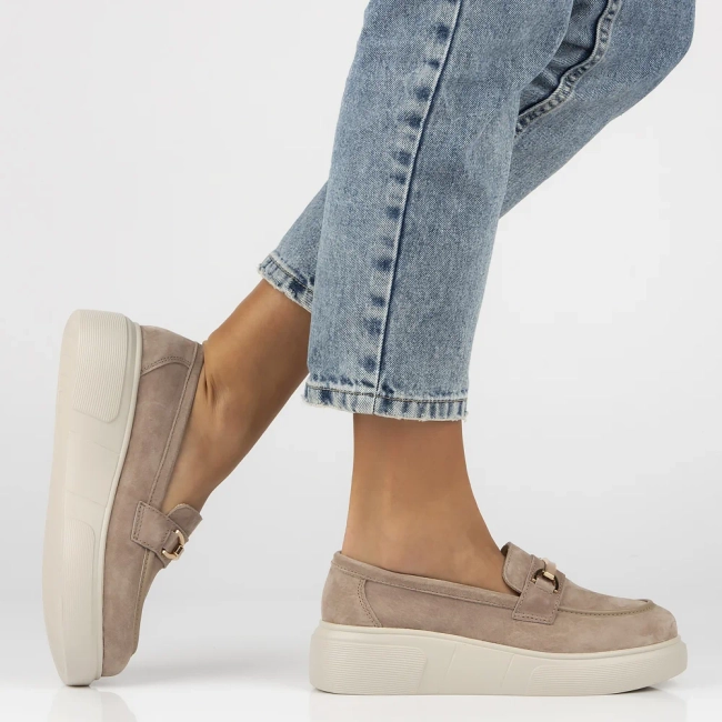 Leather shoes Filippo DP6809/25 BE beige