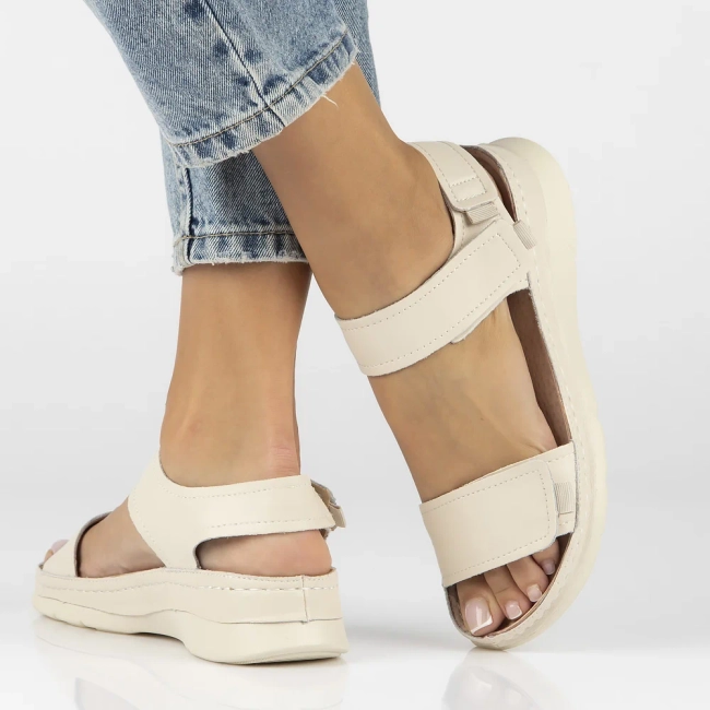 Leather sandals Filippo DS6019/24 BE beige