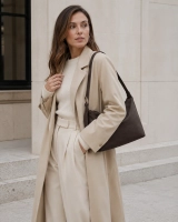 Dark brown handbag Elena