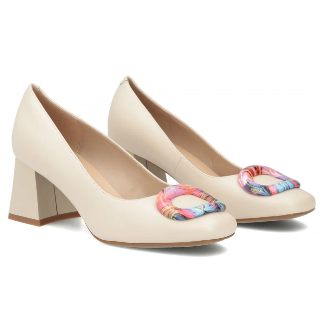 Leather shoes Filippo DP7831/26 BE BE beige