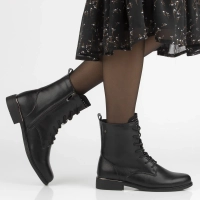 Leather ankle boots Filippo DBT4747/25 BK D black