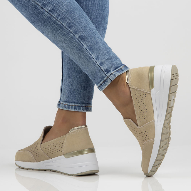 Leather shoes Filippo DP3537/22 BE beige