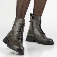 Leather ankle boots Filippo DBT7453/25 GR grey