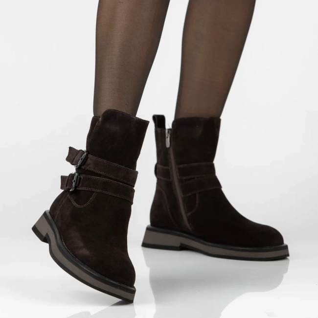 Leather ankle boots Filippo DBT7951/26 D BR brown