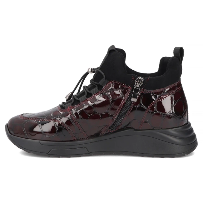 Leather ankle boots Filippo DBT7168/26 BG CR burgundy