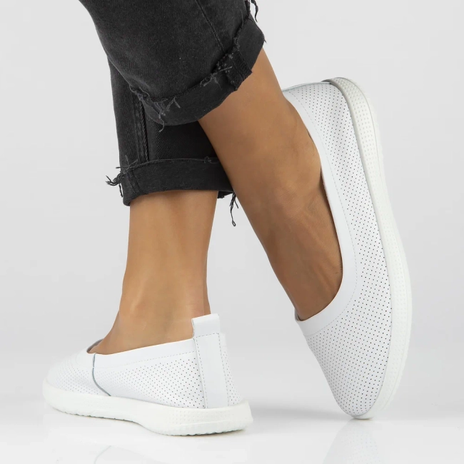 Leather shoes Filippo DP6023/24 WH white