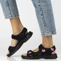 Leather sandals Filippo DS7033/25 BK black