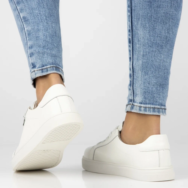 Leather shoes Filippo DP6808/25 WH white