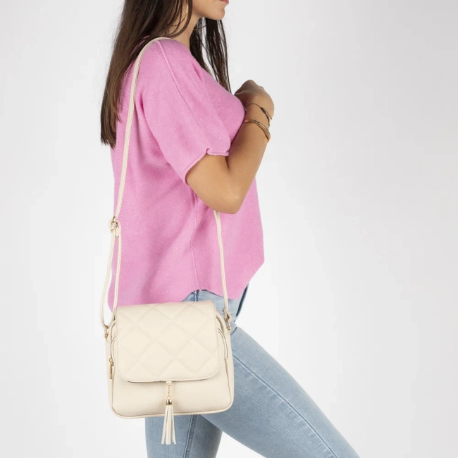 Beige handbag tessa quilted