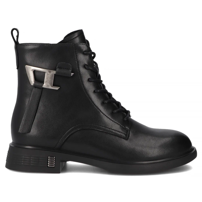 Leather ankle boots Filippo DBT7373/25 BK black