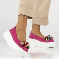 Leather shoes Filippo DP6836/25 FH pink