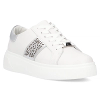 Leather sneakers Filippo DP6824/25 WH white