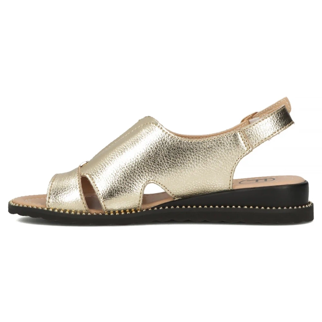 Skórzane sandały Filippo DS4470/25 GO złote