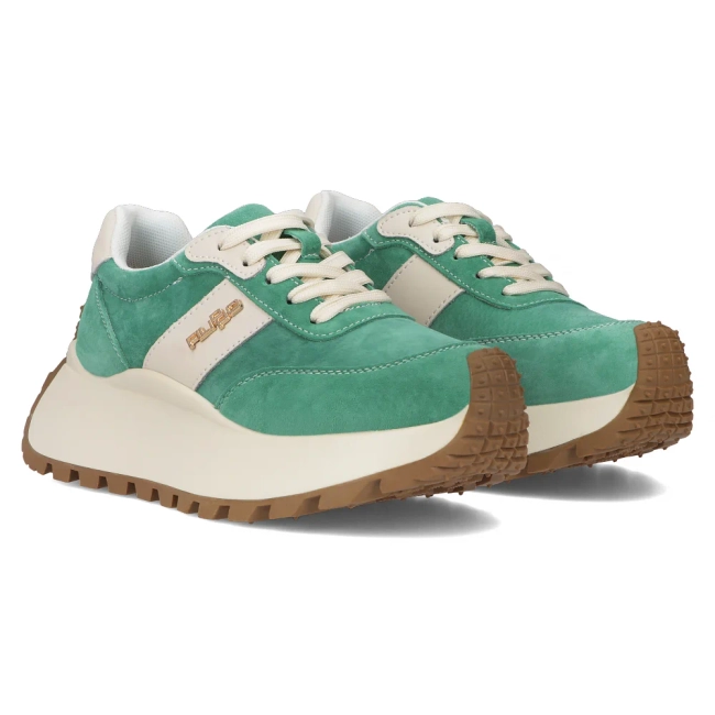 Leather sneakers Filippo DP6785/25 GE green
