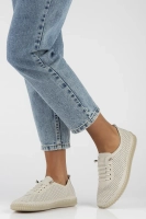 Skórzane półbuty Filippo DP6140/24 BE beżowe