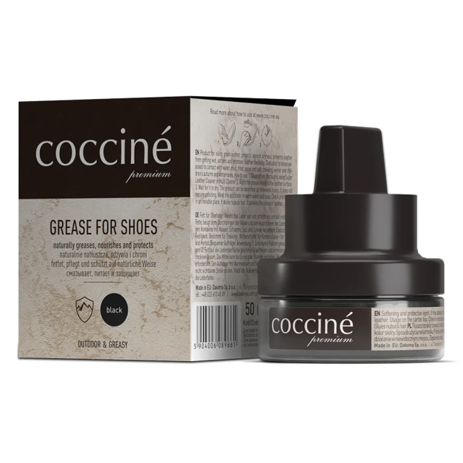 Coccine Tłuszcz w słoiczku z gąbką czarny 50 ml