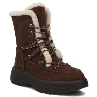 Leather platform ankle boots Filippo DBT8314/26 D BR brown