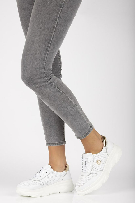 Leather Sneakers Filippo DP2138/21 WH white