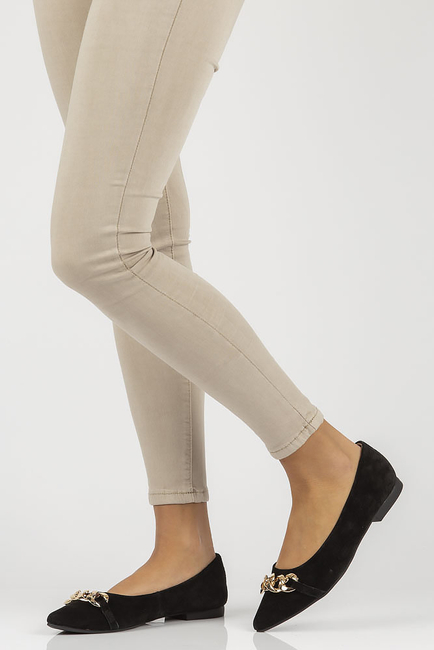 Skórzane półbuty Filippo DP3642/22 BK czarne