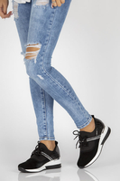 Skórzane sneakersy Filippo DP1388/22 BK czarne