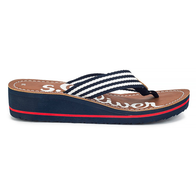 Japonki S.Oliver 5-27118-38 837 Navy/White