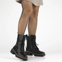 Leather ankle boots Filippo DBT7263/25 BK black