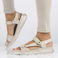 Leather sandals Filippo DS3517/22 BE beige