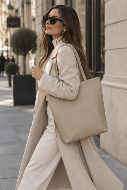 Beige handbag Toscanio A264