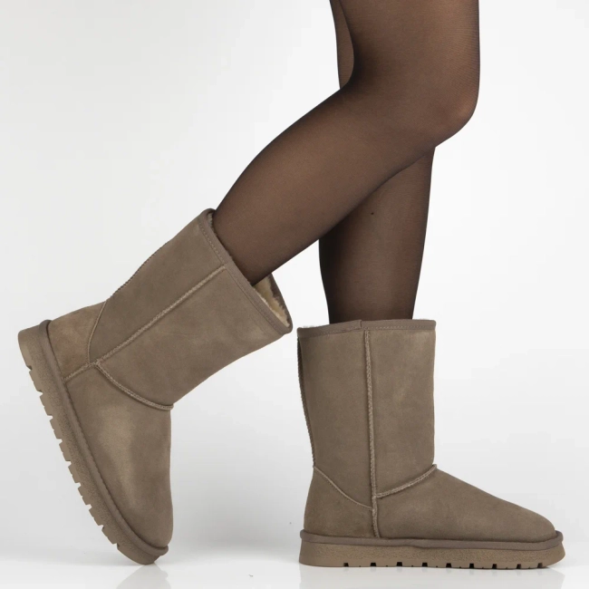 Skórzane śniegowce Filippo DBT7333/25 TP beżowe