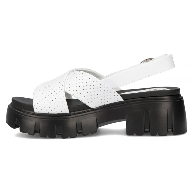 Leather sandals Filippo DS6059/24 WH white