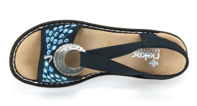 Sandały Rieker 610D2-14 Blue
