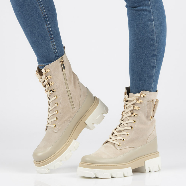 Leather boots Filippo W-486 beige