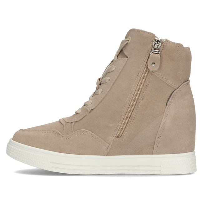 Skórzane Sneakersy Filippo DBT3552/22 BE beżowe