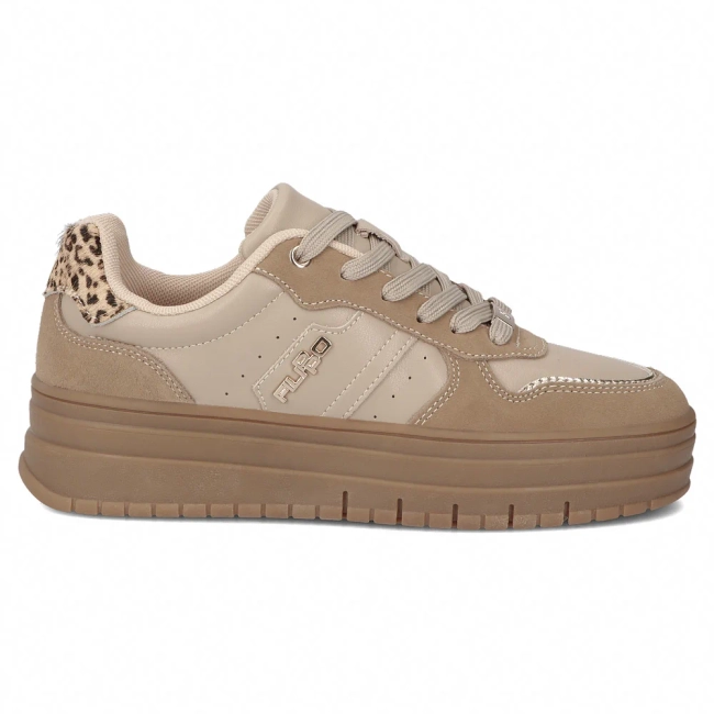 Leather sneakers Filippo DP7102/25 BE beige