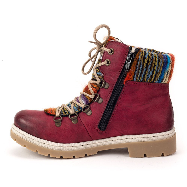 Botki Rieker Y9432-35 Red Combination