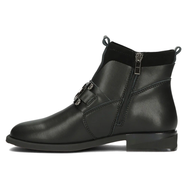 Leather ankle boots FilippoDBT4762/23 BK black