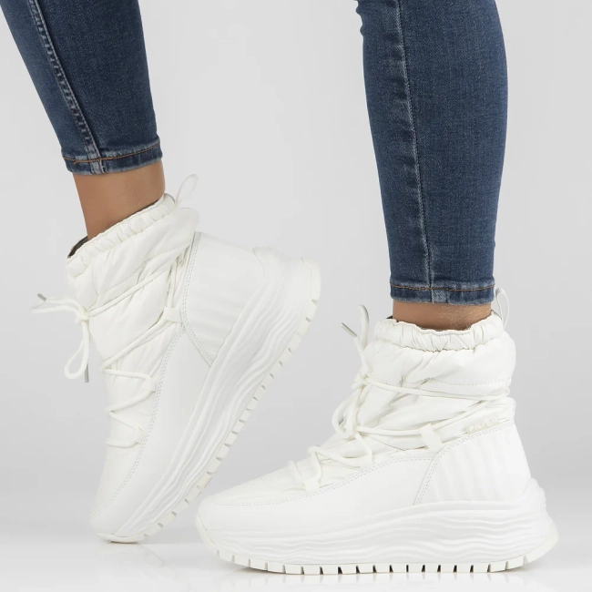 Filippo snow boots with membrane DBT6647/24 WH white