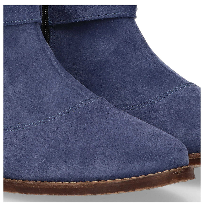 Botki Filippo 512 Niebieski Welur