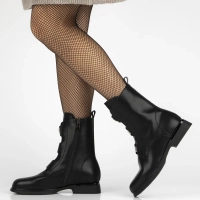 Leather ankle boots Filippo DBT7237/25 BK black