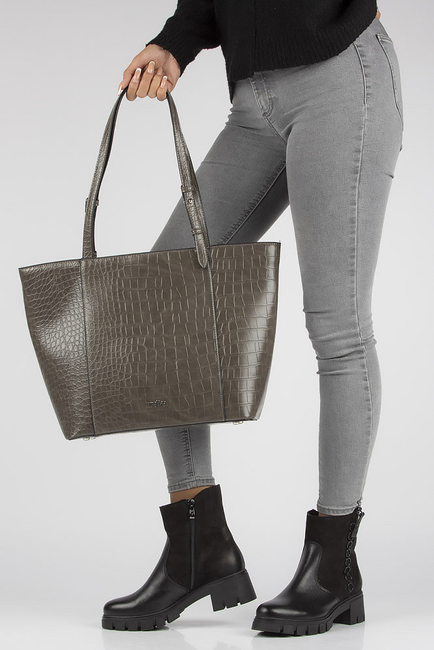 Skórzane botki Simen 4267A czarne