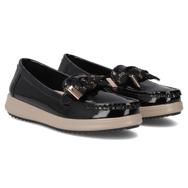 Leather loafers Filippo DP6457/25 BK black