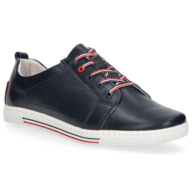Leather shoes Filippo DP008/20 NV navy blue
