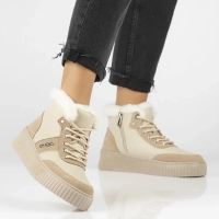 Leather ankle boots DBT6430/24 BE beige