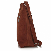 Handbag Toscanio Suede Messenger Bag A88 brown