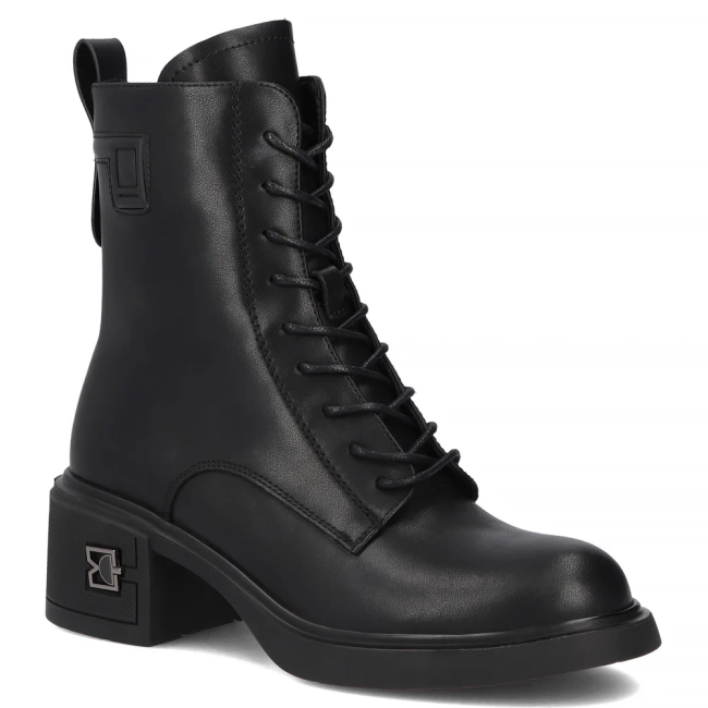 Leather ankle boots Filippo DBT7188/25 BK black