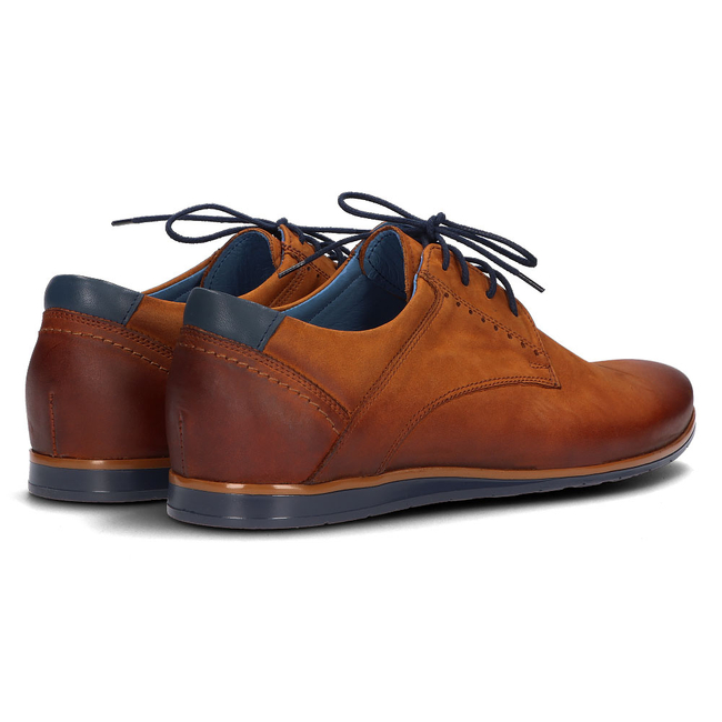 Skórzane półbuty Filippo 1757 brązowe