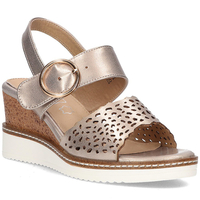 Sandały na koturnie Filippo DS2077/21 GO złote